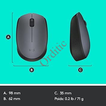 SOURIS Logitech M170 - Gris – Image 7