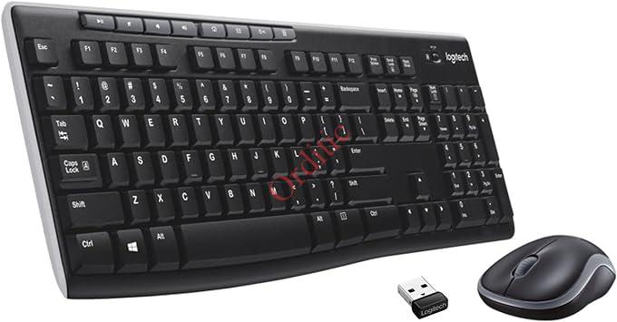 CLAVIER +SOURI SANS FIL Logitech Mk235