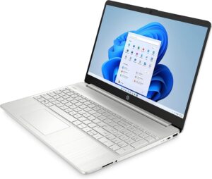 Ordinateur portable HP 15,6", processeur Intel Core i5-1355U de 13e génération, 8 Go de RAM, SSD 512 Go, écran antireflet FHD, webcam, pavé numérique, Wi-Fi, Bluetooth, HDMI, Windows 11