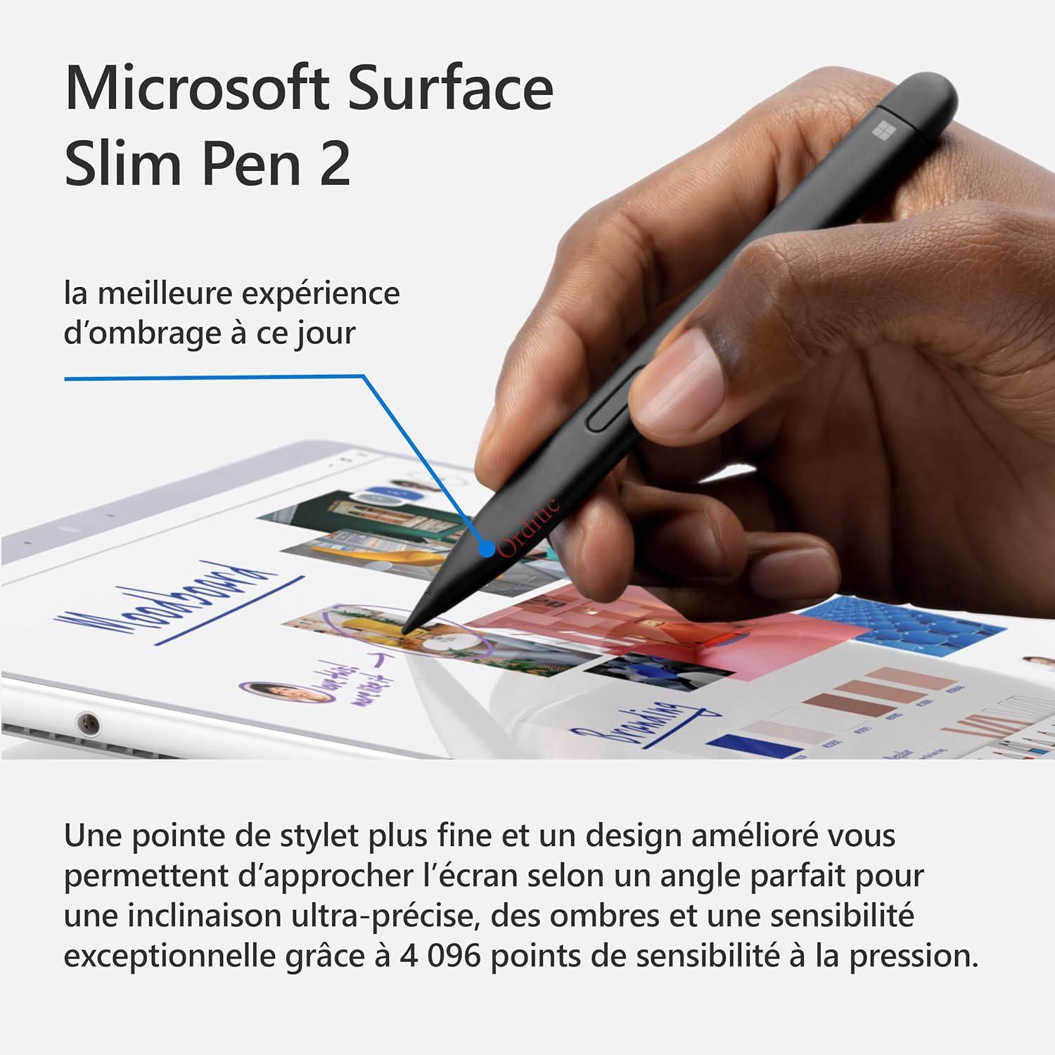 Stylet Microsoft Surface Slim Pen 2 pour Surface Pro 9, 8 ou X ou avec Surface Studio