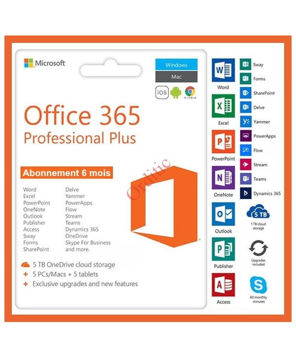 LICENCE MICROSOFT OFFICE PROFESSIONNELLE PLUS 365