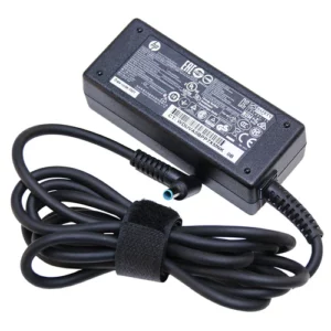 Chargeur HP 19.5V (Petit bout bleu) Original, Neuf Quelques exemples de PC Compatible: HP Folio 1040 G1 G2 G3 HP Probook 640 G2 HP Probook 450 G3