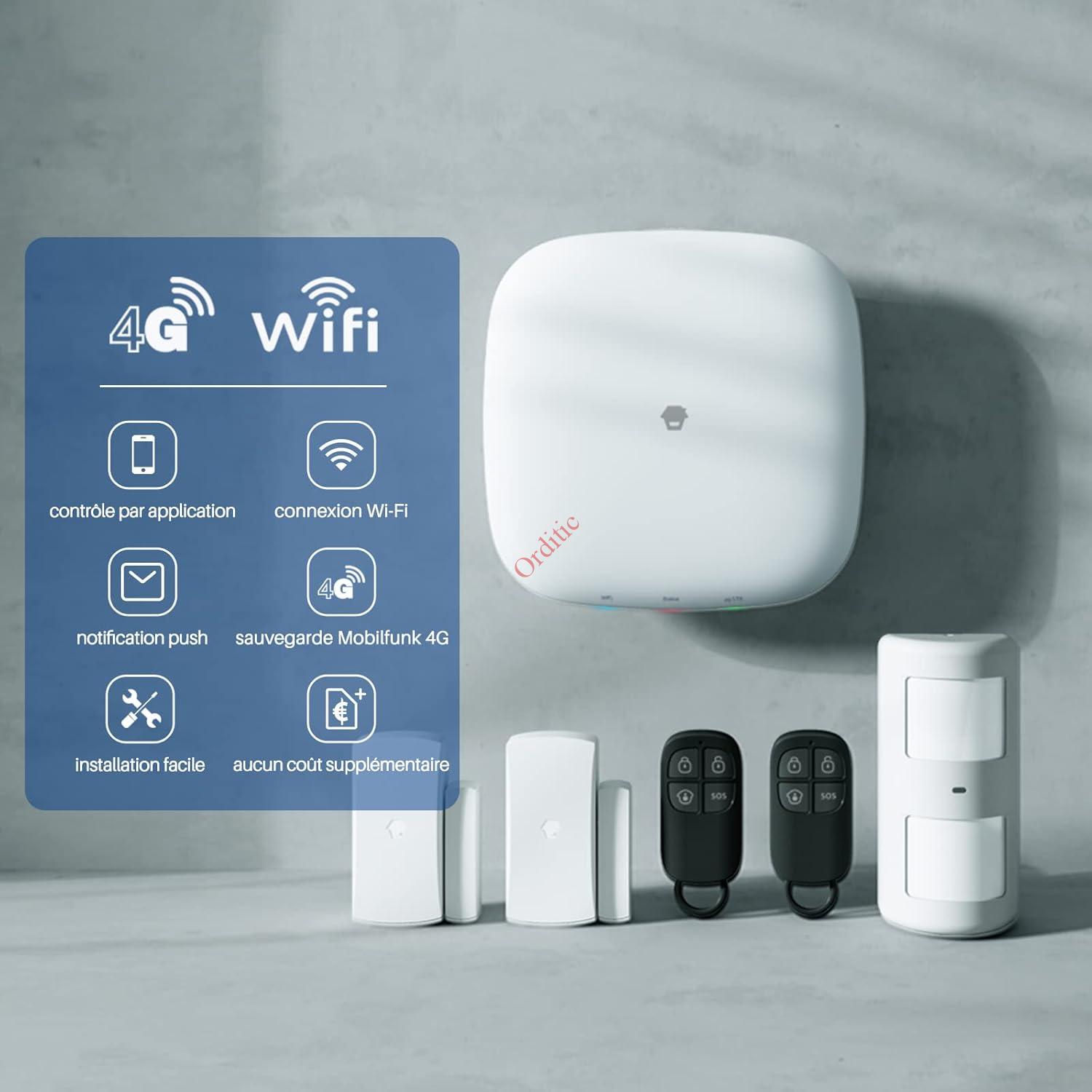 KIT SYSTÈME COMPLET DE SECURITE ALARME DOMESTIQUE CHUANGO /WIFI + SIM – Image 2
