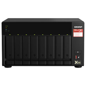 Serveur NAS 8 baies - 8 Go de RAM DDR4 - AMD Ryzen V1500B - LAN 2.5 GbE Le NAS QNAP TS-873A est un NAS 8 baies 2.5"/3.5" avec de nombreuses possibilités d'évolution en proposant une offre connectique riche. Le TS-873A comprend deux ports 2.5 GbE et deux emplacements PCIe Gen 3 x4 pour que vous puissiez déployer facilement une connectique réseau 5GbE / 10GbE. caractéristiques principales : NAS 8 baies 2.5"/3.5" Processeur AMD Ryzen Embedded V1500B (Quad-Core 2.2 GHz - 8 Threads) 2 emplacements M.2 PCIE 3.0 x1 pour la mise en cache SSD 2 slots PCI-Express 3.0 x4 8 Go DDR4 SO-DIMM (1x 8 Go - 2 Slots - 64 Go max.) Système de fichier : Interne : ext4, Externe : ext3, ext4, NTFS, FAT32, HFS+, exFAT (achat d'une licence requis) 2 ports Ethernet LAN 2.5 Gigabit Compatible IPv6