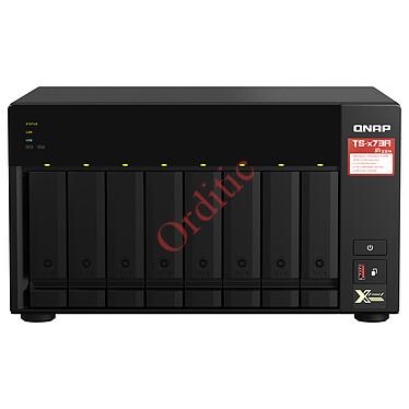Serveur NAS 8 baies - 8 Go de RAM DDR4 - AMD Ryzen V1500B - LAN 2.5 GbE Le NAS QNAP TS-873A est un NAS 8 baies 2.5"/3.5" avec de nombreuses possibilités d'évolution en proposant une offre connectique riche. Le TS-873A comprend deux ports 2.5 GbE et deux emplacements PCIe Gen 3 x4 pour que vous puissiez déployer facilement une connectique réseau 5GbE / 10GbE. caractéristiques principales : NAS 8 baies 2.5"/3.5" Processeur AMD Ryzen Embedded V1500B (Quad-Core 2.2 GHz - 8 Threads) 2 emplacements M.2 PCIE 3.0 x1 pour la mise en cache SSD 2 slots PCI-Express 3.0 x4 8 Go DDR4 SO-DIMM (1x 8 Go - 2 Slots - 64 Go max.) Système de fichier : Interne : ext4, Externe : ext3, ext4, NTFS, FAT32, HFS+, exFAT (achat d'une licence requis) 2 ports Ethernet LAN 2.5 Gigabit Compatible IPv6