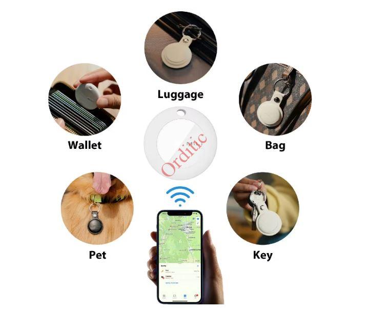 MiLi Mitag Traceur Localisateur D’Objets Bluetooth, Fonctionne avec l’app Localiser (Uniquement iOS), Batterie Remplaçable, IP67 Imperméable, pour Valises/Portefeuilles/Clés/Sacs, Noir – Image 2