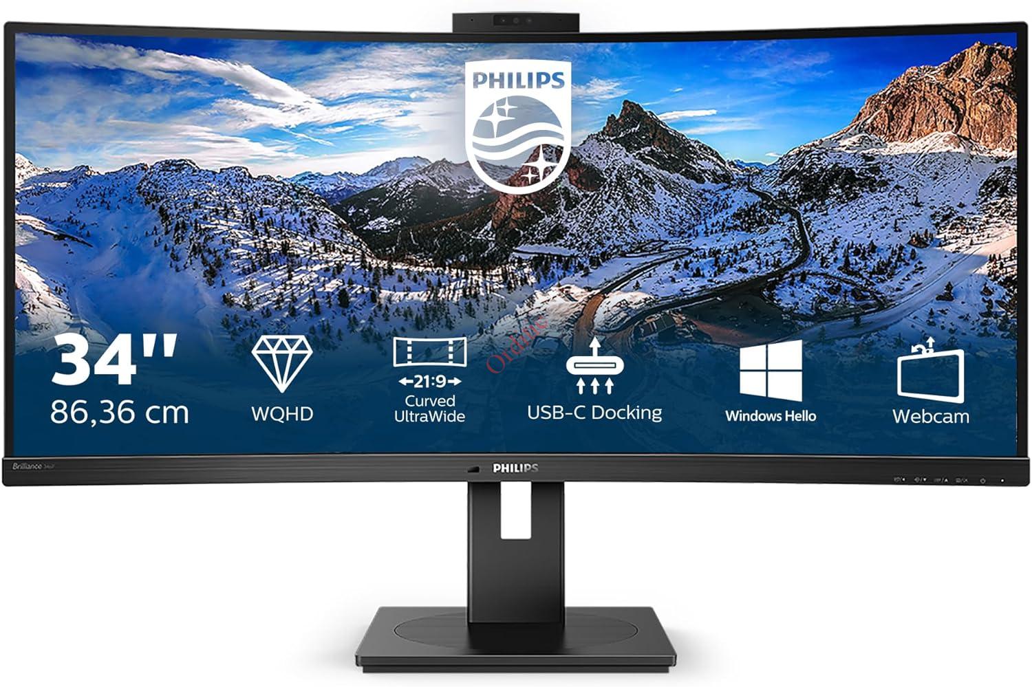 ECRAN PHILIPS 34" INCURVE , GAMING, DISPLAY 346P1CRH