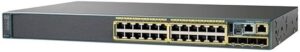 Commutateur réseau Cisco Catalyst 2960X-24PD-L, 24 ports Gigabit Ethernet, consommation PoE 370 W, 2 ports de liaison montante 10G SFP+