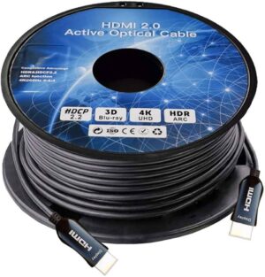 Câble optique actif à fibre optique HDMI 2.0 haute vitesse Tripp Lite (AOC) - 4K x 2K HDR à 60 Hz, 4 : M/noir, 50 m