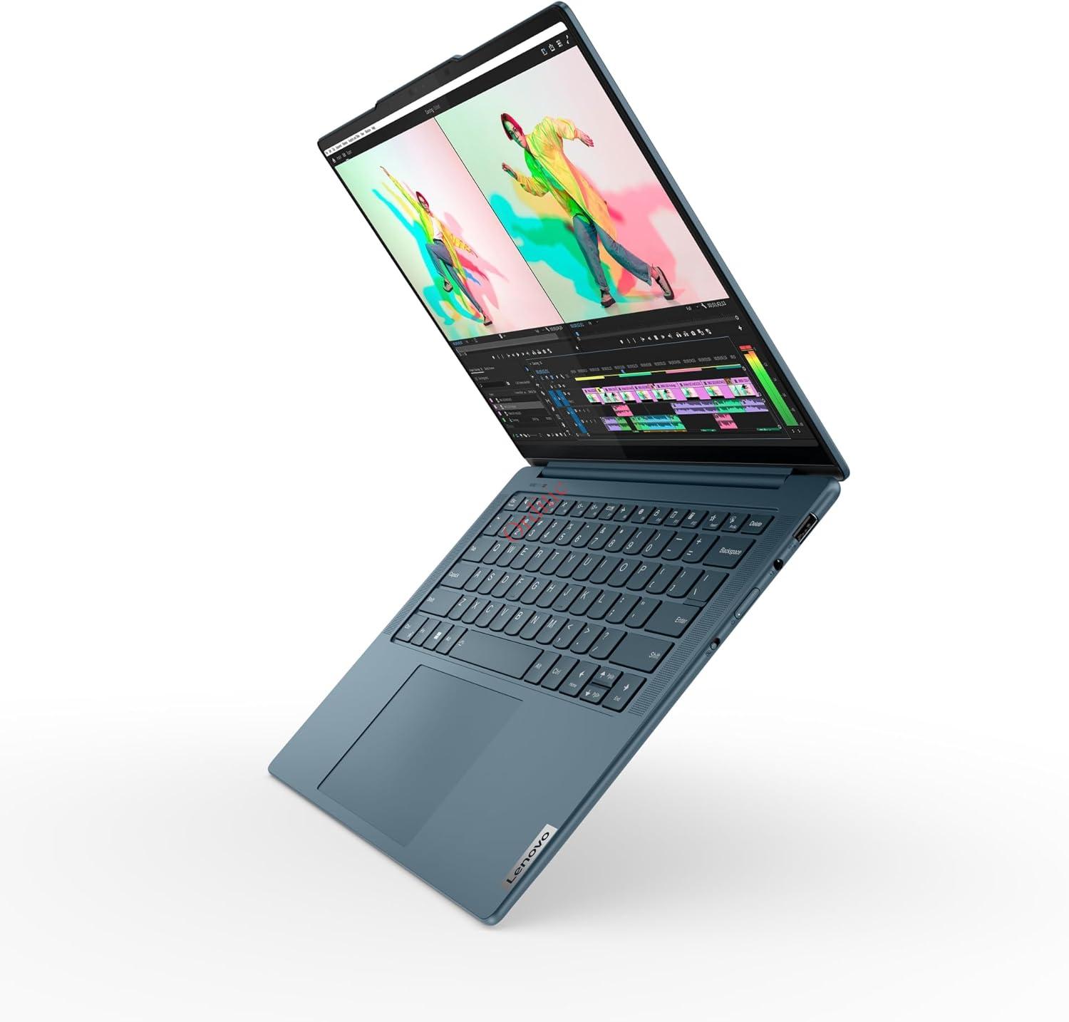 Lenovo Yoga Pro 7 14IMH9 - Ordinateur Portable 14.5'' 3K (Intel Core Ultra 9 185H, RAM 32Go, SSD 1To, Intel Arc Graphics, Windows 11 Home) Clavier rétroéclairé AZERTY Français - Tidal Teal – Image 5