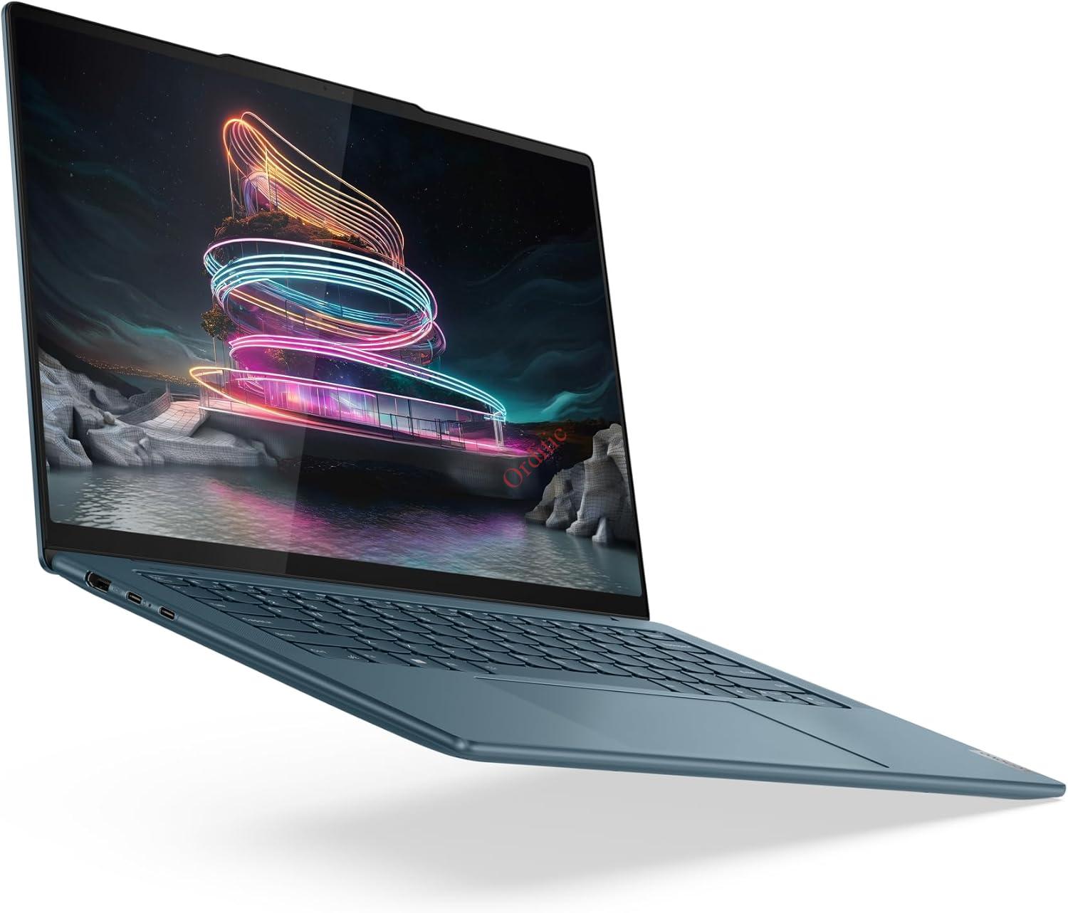 Lenovo Yoga Pro 7 14IMH9 - Ordinateur Portable 14.5'' 3K (Intel Core Ultra 9 185H, RAM 32Go, SSD 1To, Intel Arc Graphics, Windows 11 Home) Clavier rétroéclairé AZERTY Français - Tidal Teal – Image 4