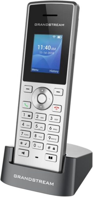 Grandstream Networks WP810 téléphone Fixe Noir, Métallique 2 Lignes TFT WiFi