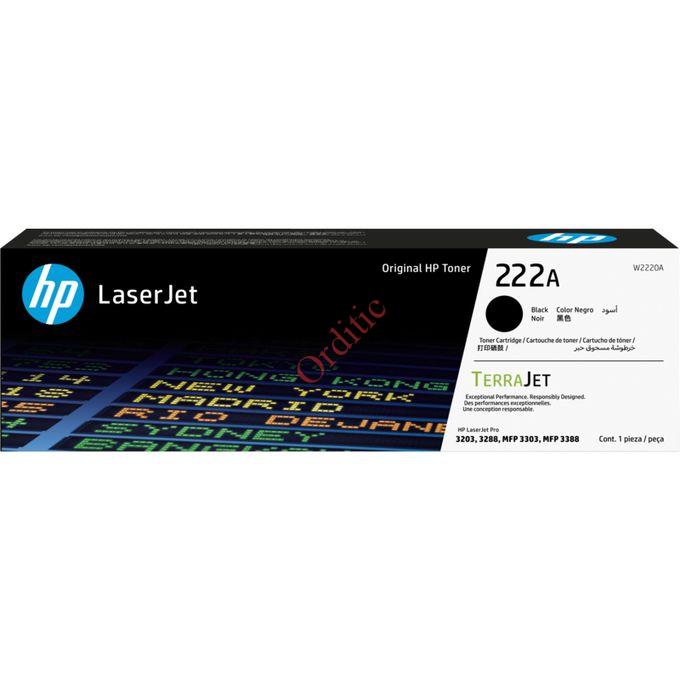 Hp Toner noir LaserJet authentique 222A (W2220A) - Pour IMPRIMANTE 3303FDW