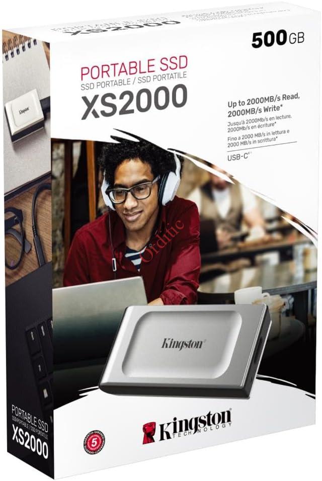 Kingston XS2000 500GB SSD Externe USB