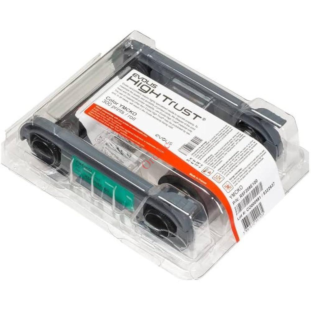 CARTOUCHE RUBAN PVC EVOLIS PRIMACY 2 COULEUR YMCKO r5f208m100