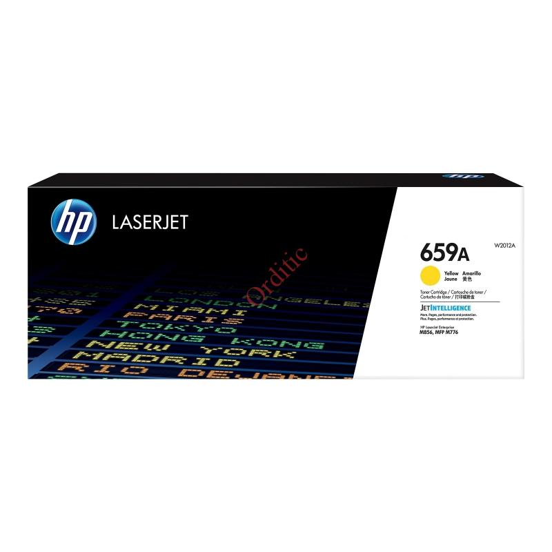 Toner HP 659A (W2012A) Jaune de 13000 pages - cartouche laser de marque HP