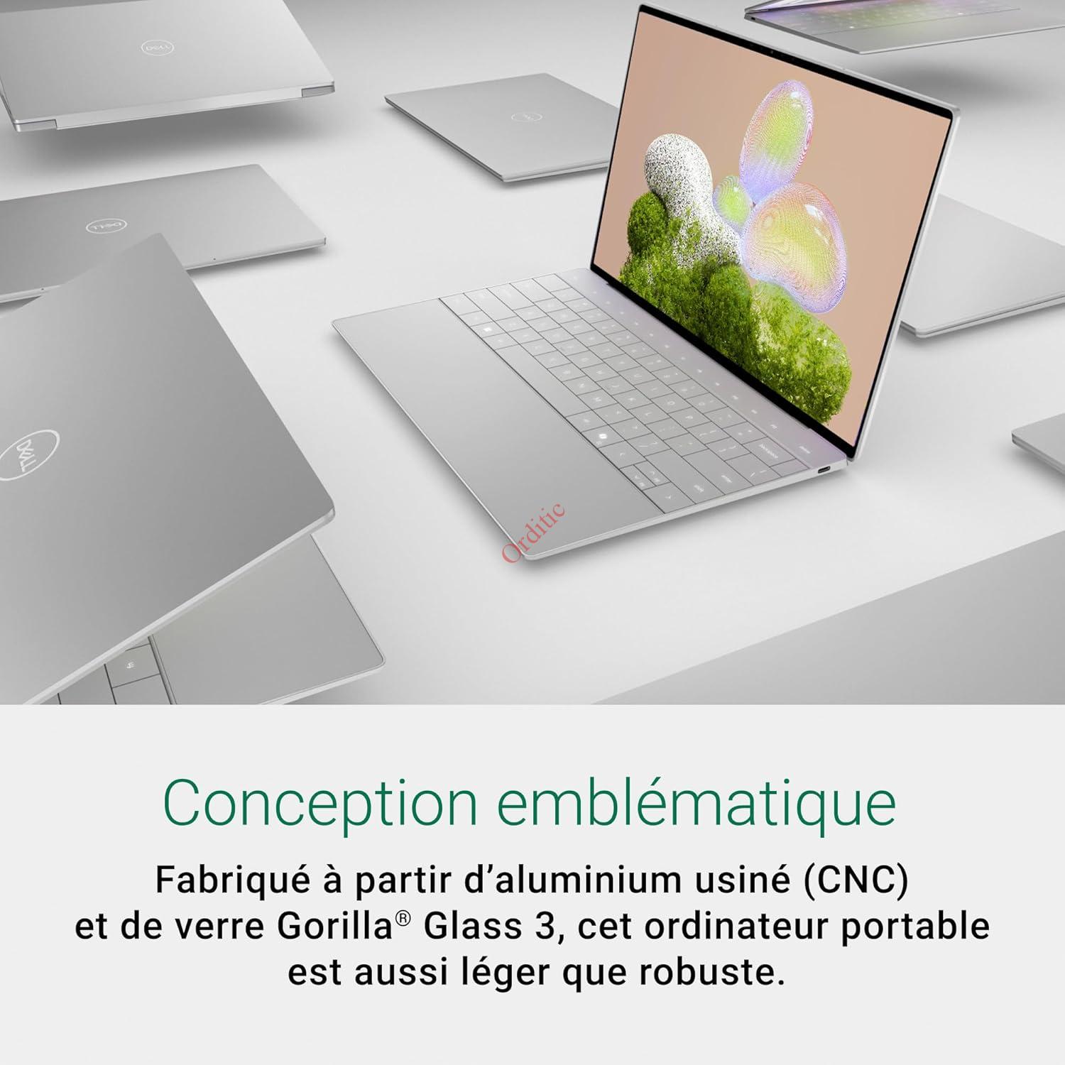 Dell XPS 13 (9350) PC Portable Copilot+ 13.4" FHD+ 120 Hz, Intel Core Ultra 7 Series 2 - Intel Evo Edition, 16 Go RAM, 512 Go SSD, Intel Arc, Windows 11 Home, Clavier rétroéclairé - Platine – Image 2