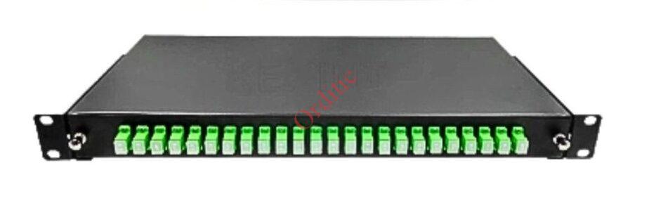 Panneau fibre optique 19" avec 24 adaptateurs LC DUPLEX OM3