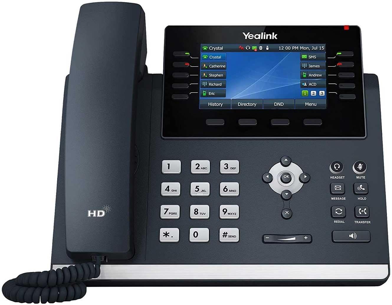 Yealink SIP-T46U téléphone fixe Gris LCD Wifi – Image 2