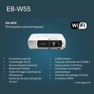 Projecteur Epson EB-W55