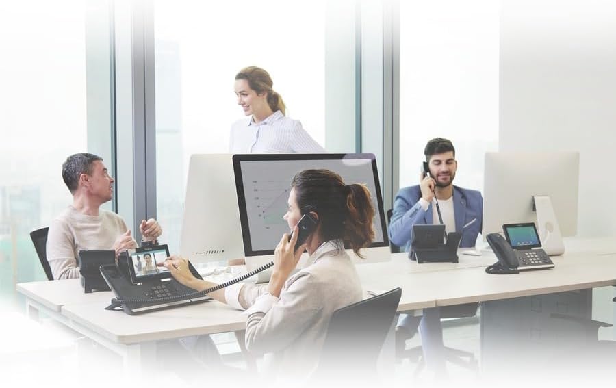 Téléphone IP Yealink T54W : 16 comptes IP SIP, écran couleur tactile, Bluetooth et Wifi intégrés, 27 touches programmables. – Image 2