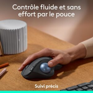 Souris sans fil ergonomique Logitech Trackball ERGO M575S Bluetooth