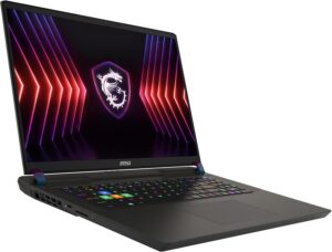 MSI Vector 17 HX, écran QHD+ 17 pouces 240 Hz, processeur Intel Core i9-13980HX