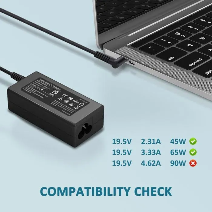 Chargeur HP 19.5V-3.33A - Petit Bout - Noir – Image 3