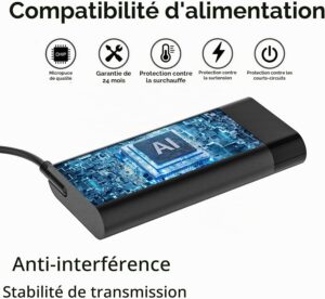 Chargeur pour HP ZBook 15 17 G3 G4 G5 G6 G7 Series 200W 19.5V 4.5mm 3.0mm