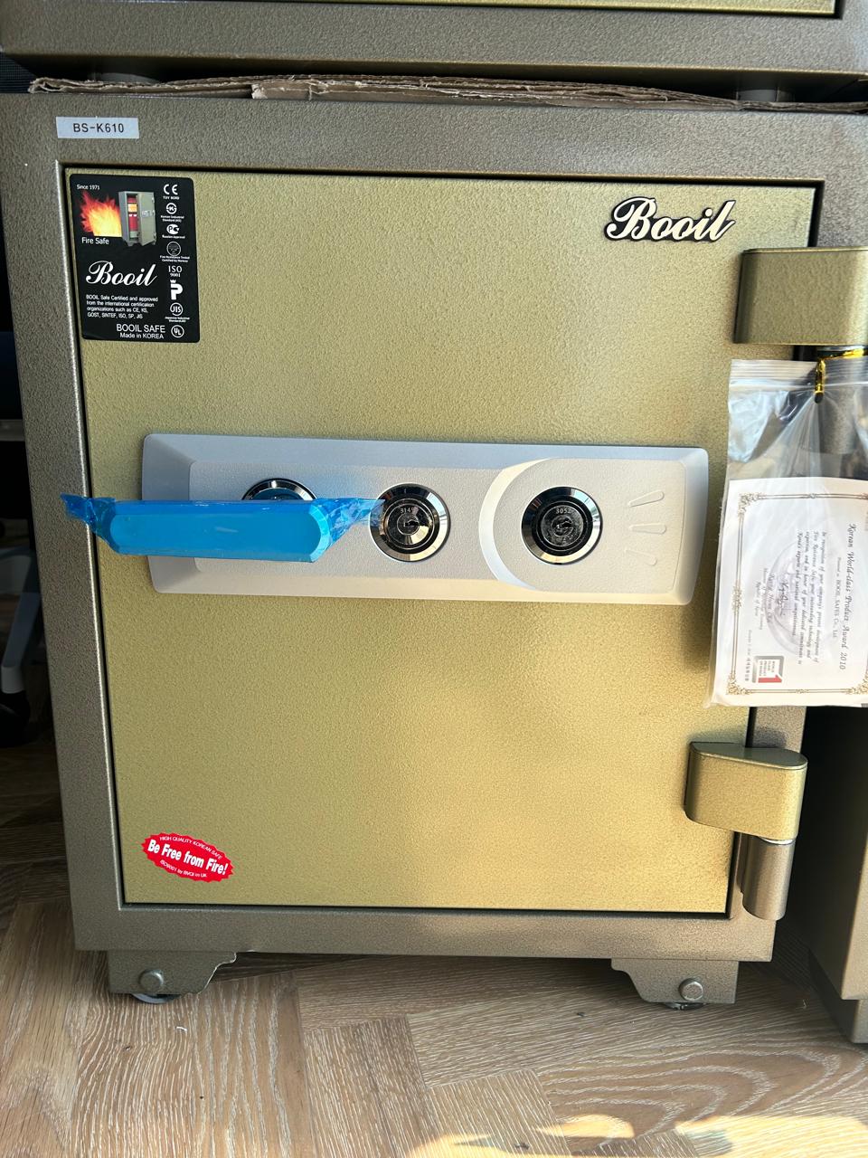 Coffre-fort ignifugé BS K610-85kg avec serrure à clé