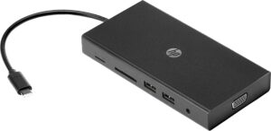 HP Concentrateur de voyage multi-ports USB-C Station d'accueil - Noir