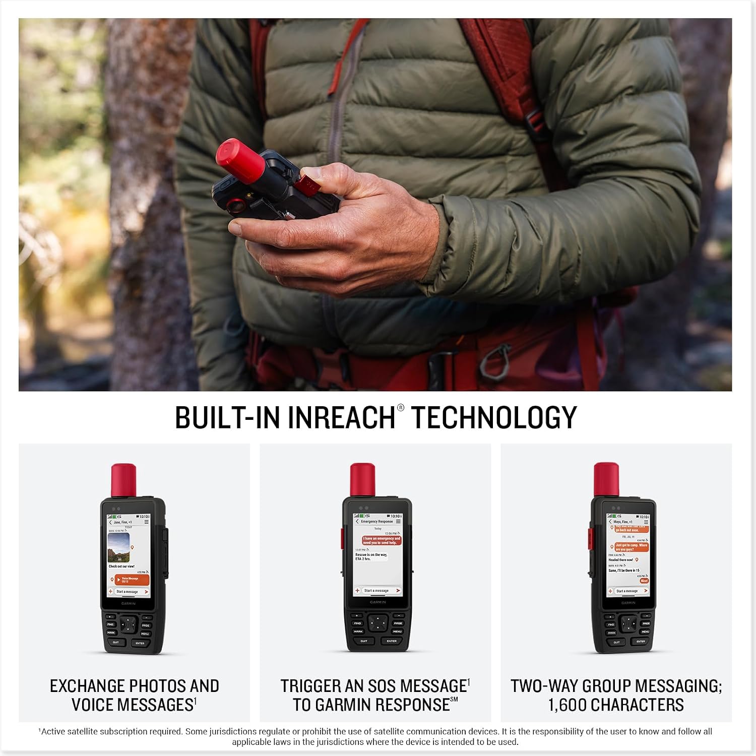 GPS portable GPSMAP H1i inReach Plus