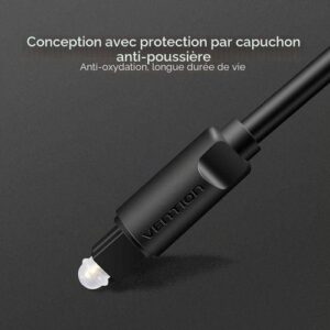 Câble Audio Optique Numerique Pour Home Cinema 2m QUALITE supérieur